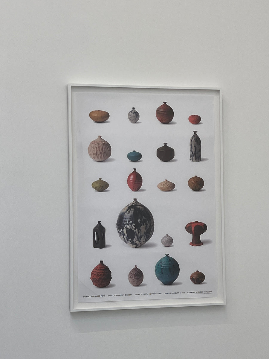 Doyle Lane: Weed Pots Exhibition Poster – rest objects