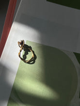 Load image into Gallery viewer, twisted set brass ball ring