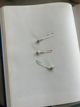 Load image into Gallery viewer, jade ball drop earrings