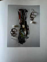 Load image into Gallery viewer, studio pearl copper silver hook earrings