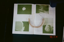 Load image into Gallery viewer, brass coil with fine silver wire neck piece 💜