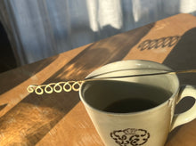 Load image into Gallery viewer, hand forged brass tea stick