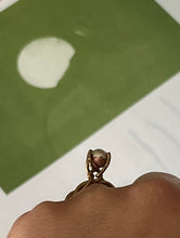 Load image into Gallery viewer, twisted set brass ball ring