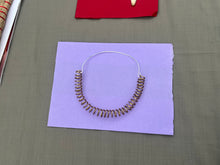 Load image into Gallery viewer, brass coil with fine silver wire neck piece 💜