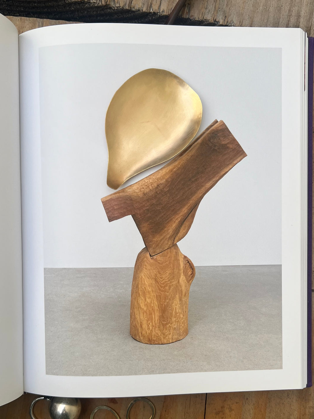 hand forged brass spoon/scoop - studio sale