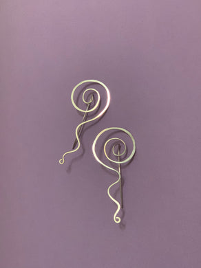 Spiral hook earrings